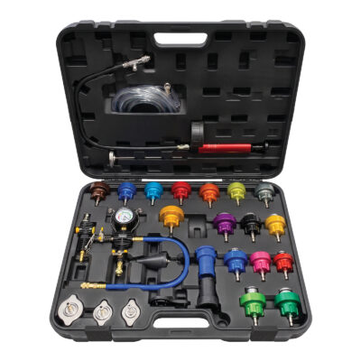 43301-A <br />KIT DE 27 PIÈCES POUR TEST DE PRESSION DE RADIATEUR MASTER